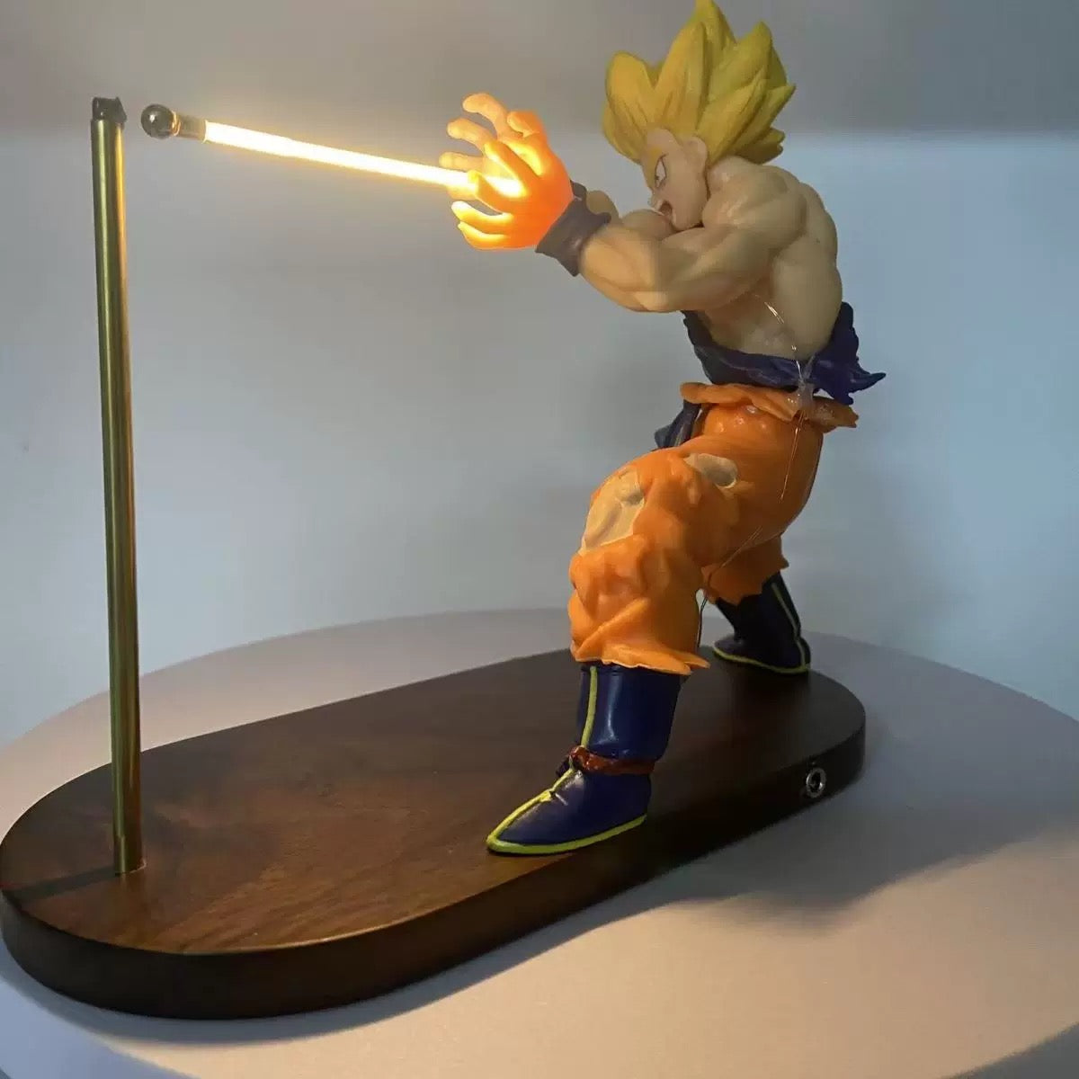 Dragon Ball Goku Kamehameha Floating Night Light – USB Rechargeable Anime Bedroom Decor for Men