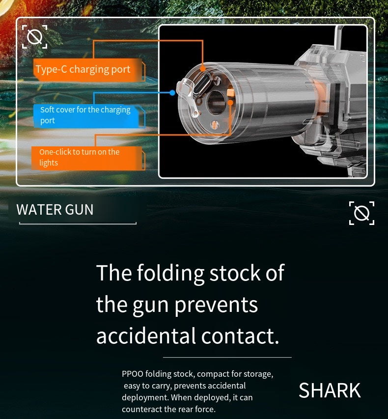 2025 NEW! Automatic Reload Electric Water Gun with Light