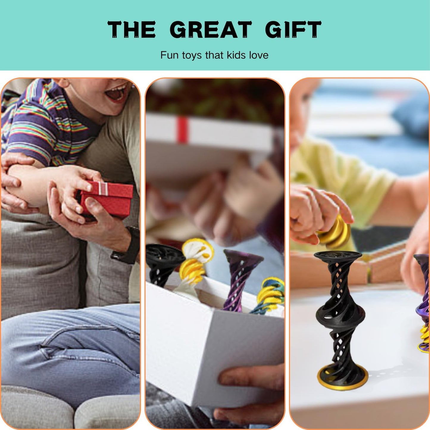 Spiral Cone Fidget Toys,3D Printed Toys