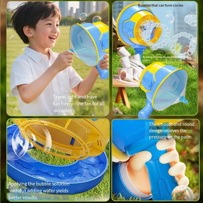 utomatic Bubble Blaster Gun – Wind-Powered, No Spill, Rechargeable Kids Toy