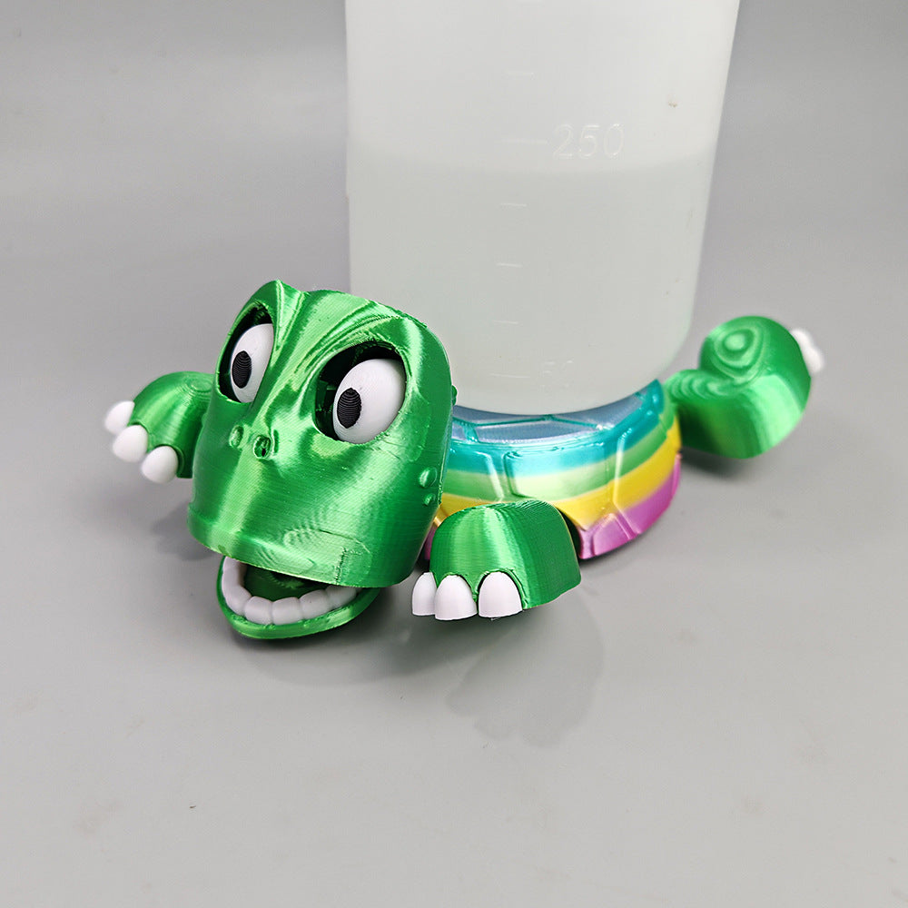 Turtle Coaster with Funny Expression when you put a Glass on His Back