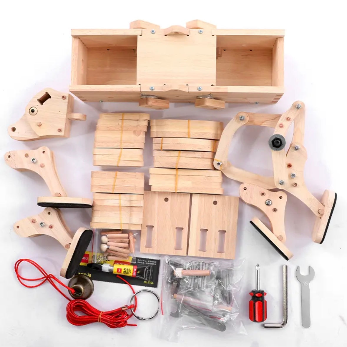 DIY Movable 3D Wooden Cow Puzzle, Suitable for Adults and Children, Wooden Crafts