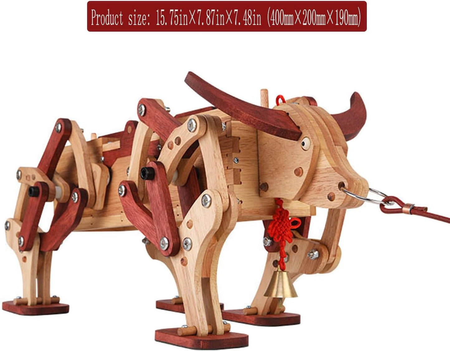DIY Movable 3D Wooden Cow Puzzle, Suitable for Adults and Children, Wooden Crafts