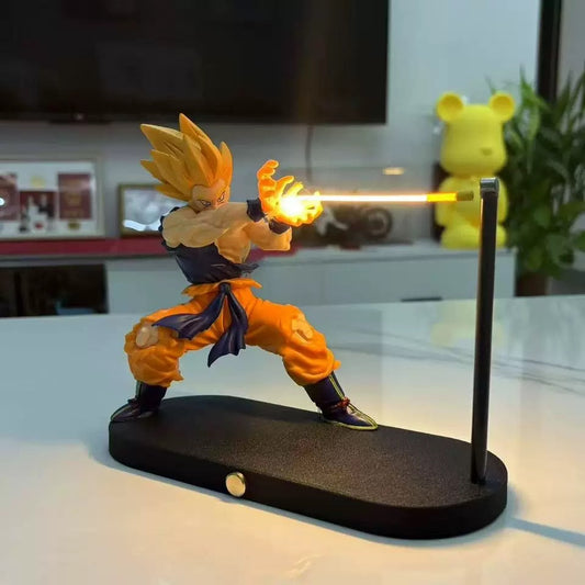 Dragon Ball Goku Kamehameha Floating Night Light – USB Rechargeable Anime Bedroom Decor for Men