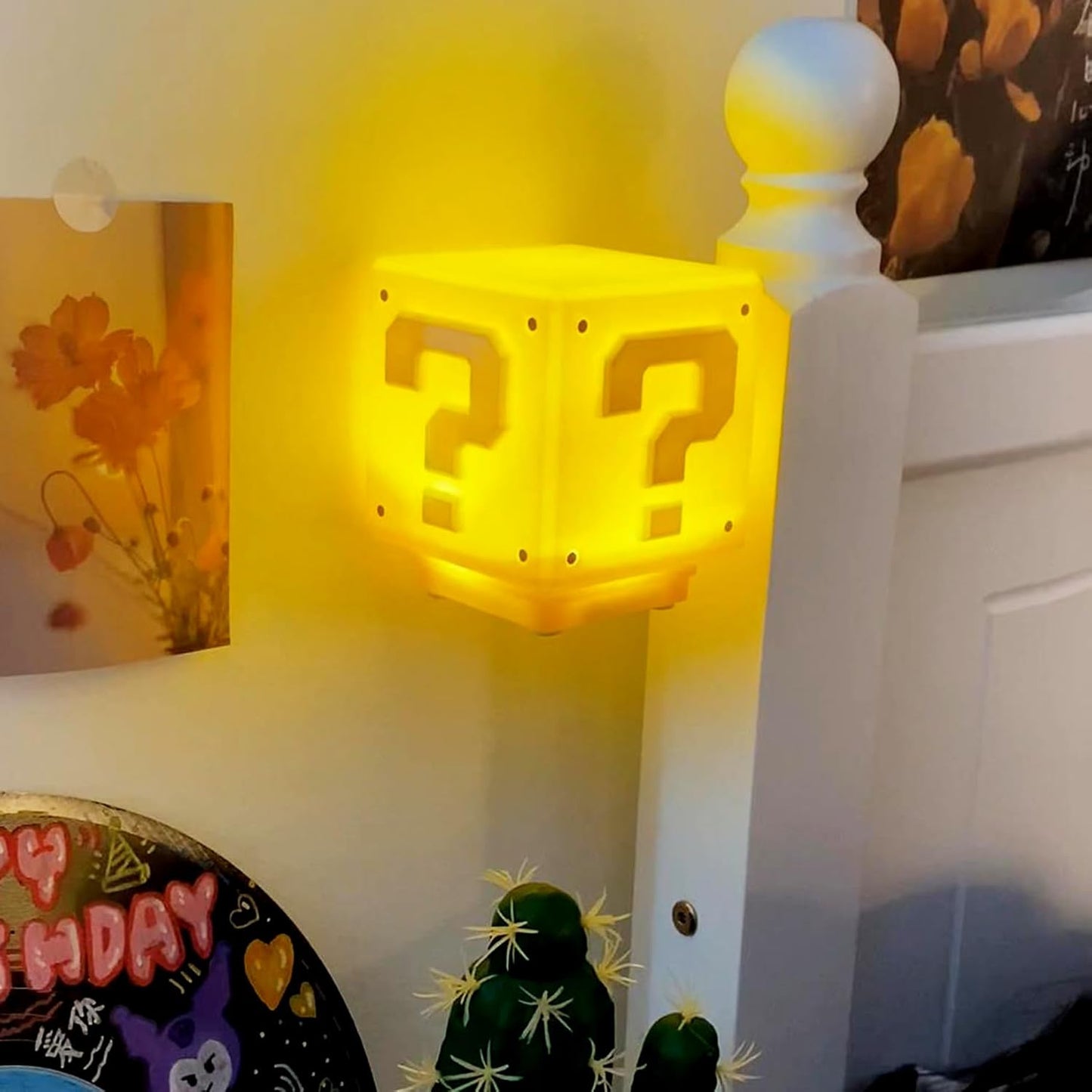 Super Bros Question Block Lamp