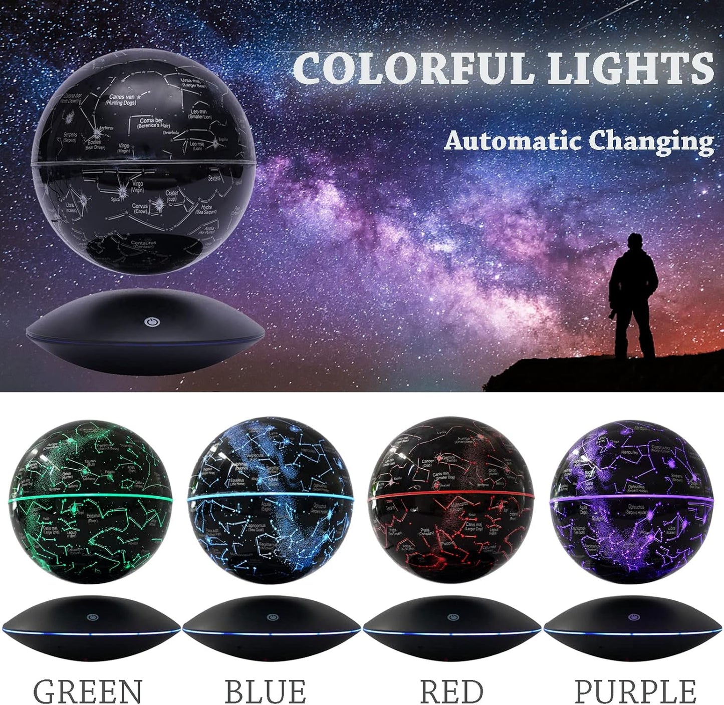 Magnetic Levitation Display Stand - Auto-Rotating Floating Platform for Phones, Jewelry & Collectibles | Cool Tech Gadget Gift