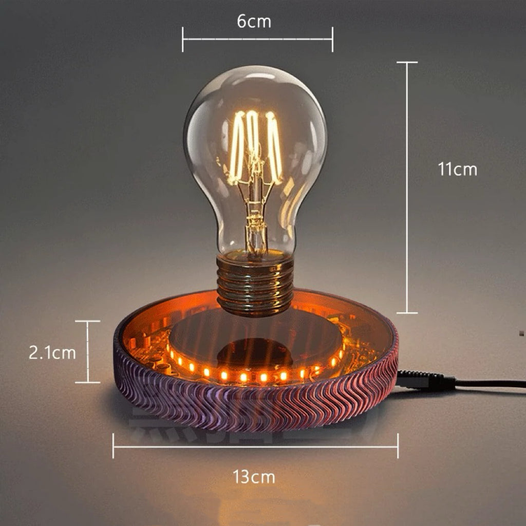 Levitating Moon Lamp,Floating and Spinning in Air Freely with 3D Printing