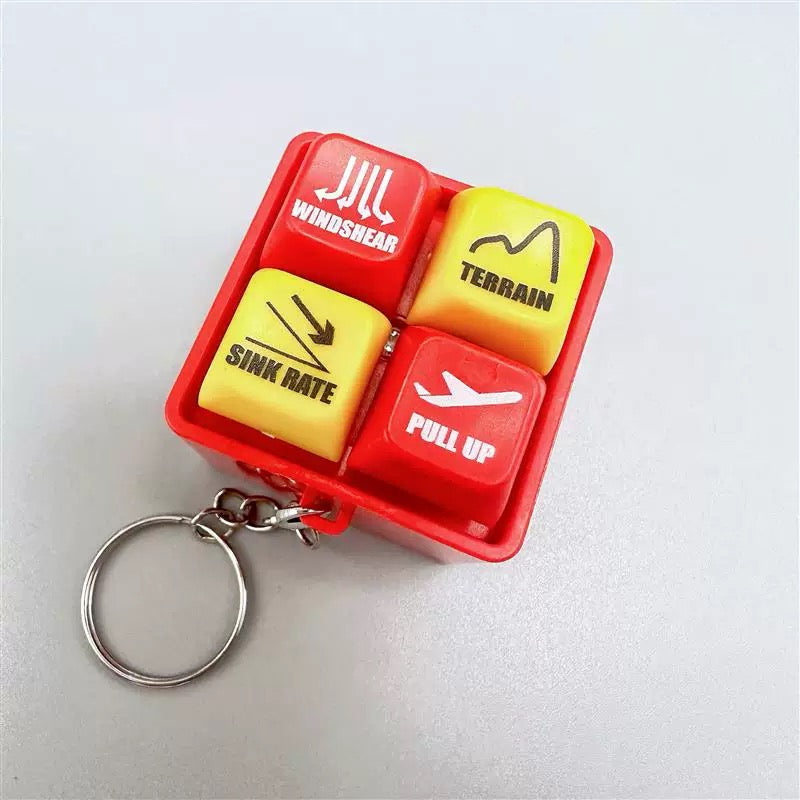 EGPWS Warning Sound Simulator Keychain - Realistic Cockpit Terrain Alert System | Battery-Operated Pilot Gift for Aviation Enthusiasts