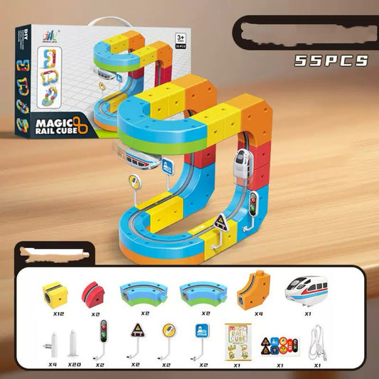 Assembly magic track train set educational toys