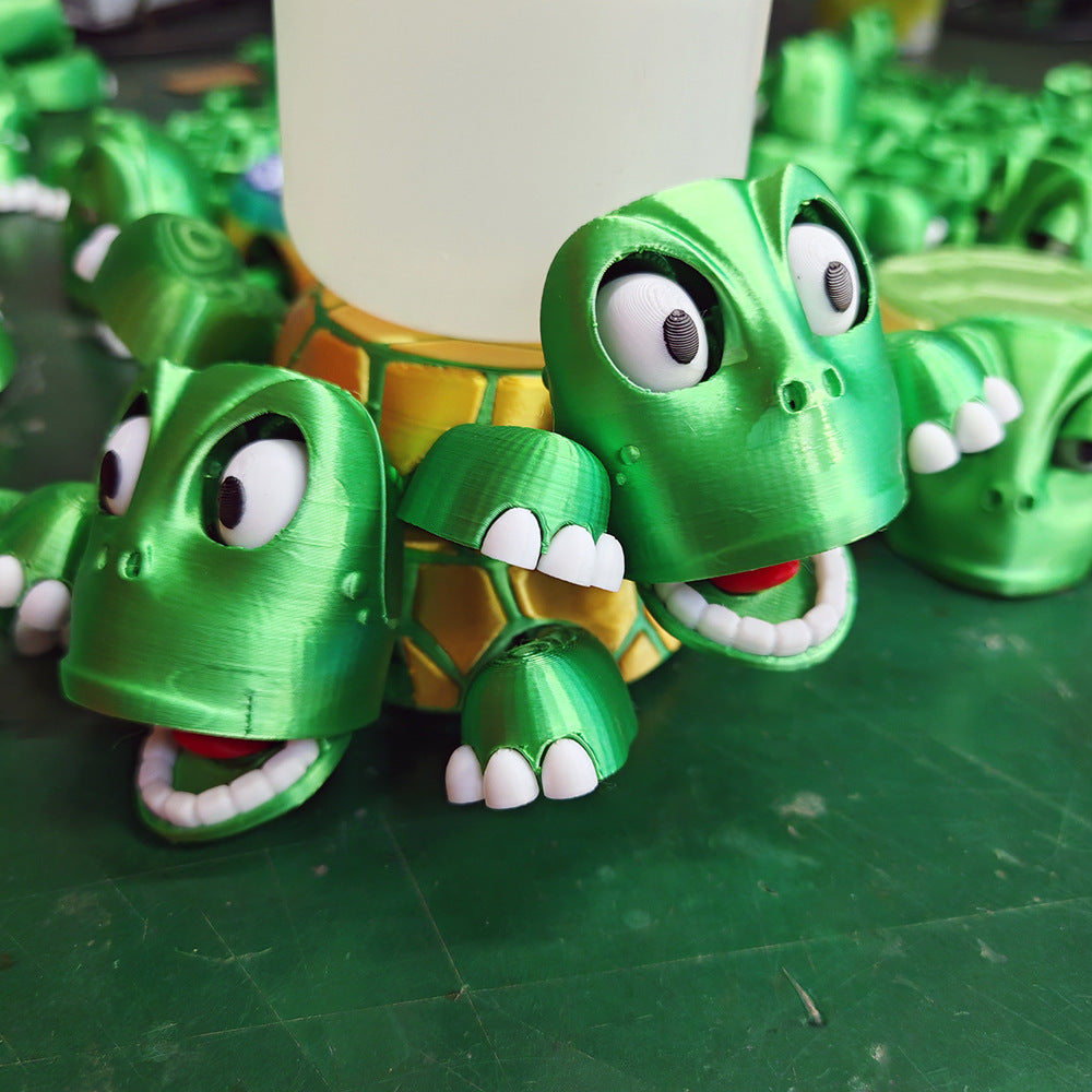 Turtle Coaster with Funny Expression when you put a Glass on His Back