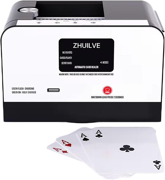 Automatic Cards Dealer, Rotating Card Dealer Machine for 3-8 Persons