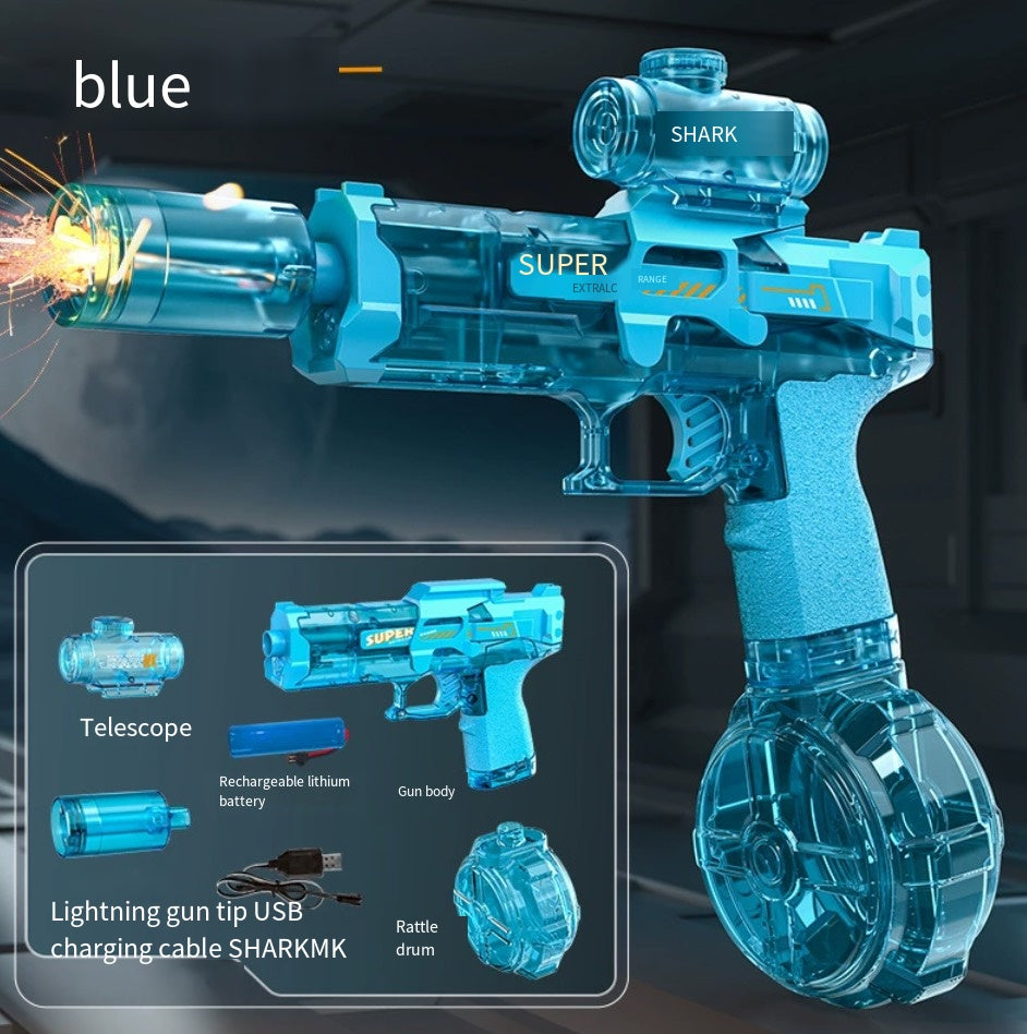 Electric Water Gun - Rechargeable High-Power Water Blaster with LED Lights | 50ft Range for Pool Parties & Backyard Battles
