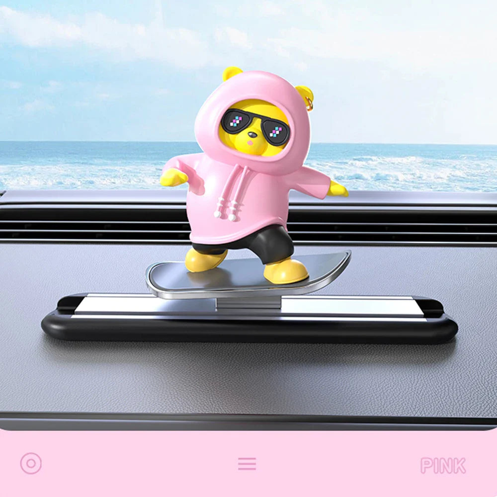 Cartoon Skateboard Bear