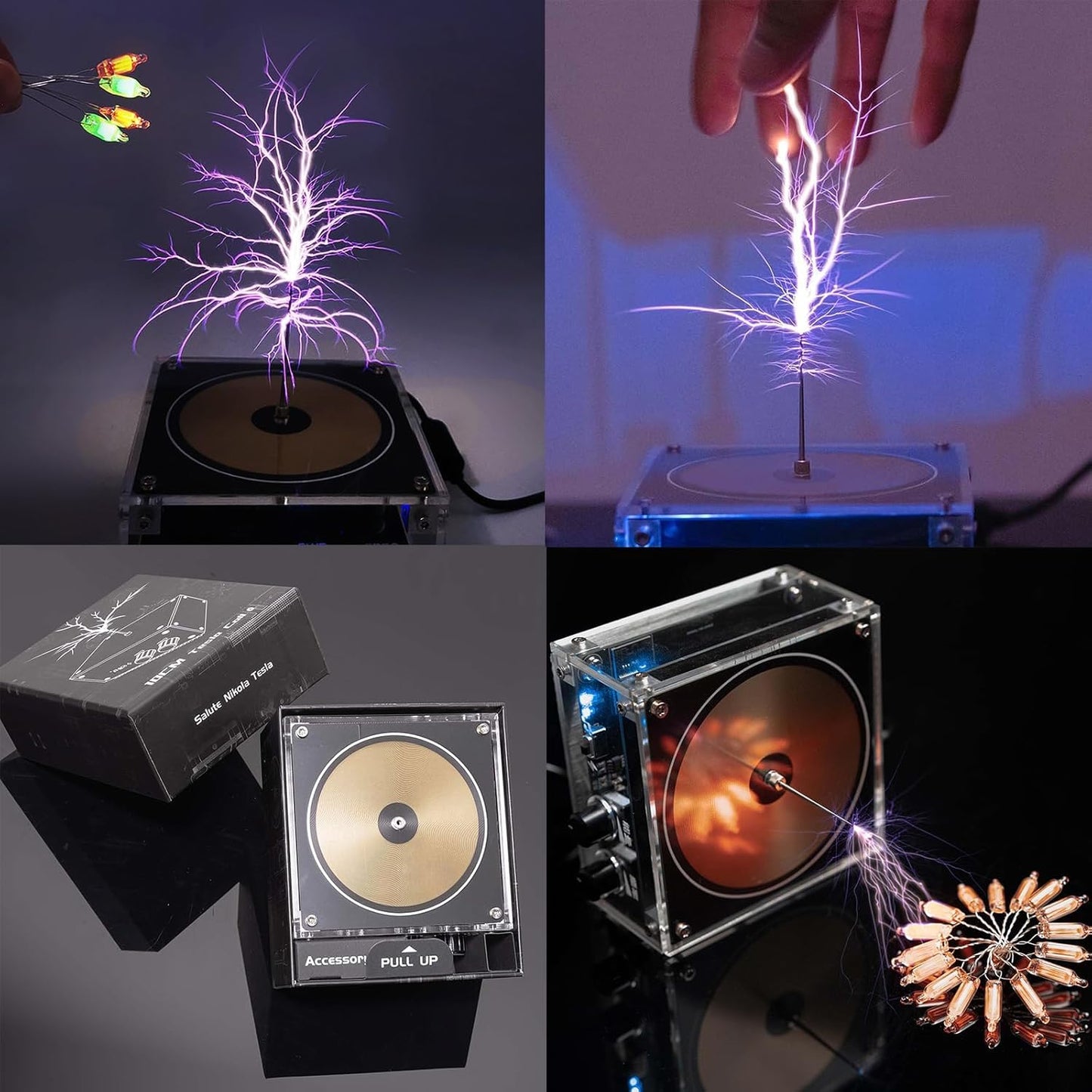 Music Tesla Coil Arc Plasma Coil Desktop Toy