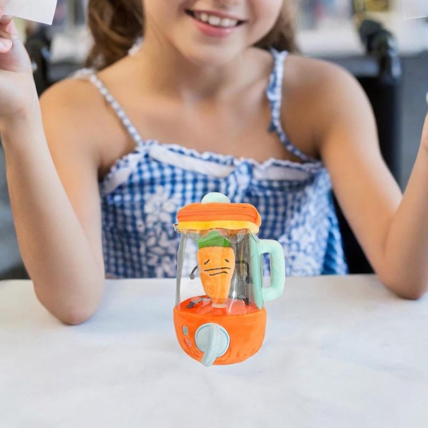 Plush Carrot Juicer Toy,Cute,Creative,Novelty,Portable,Carrot Doll