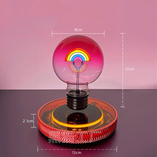 Levitating light bulb,Floating and Spinning in Air Freely