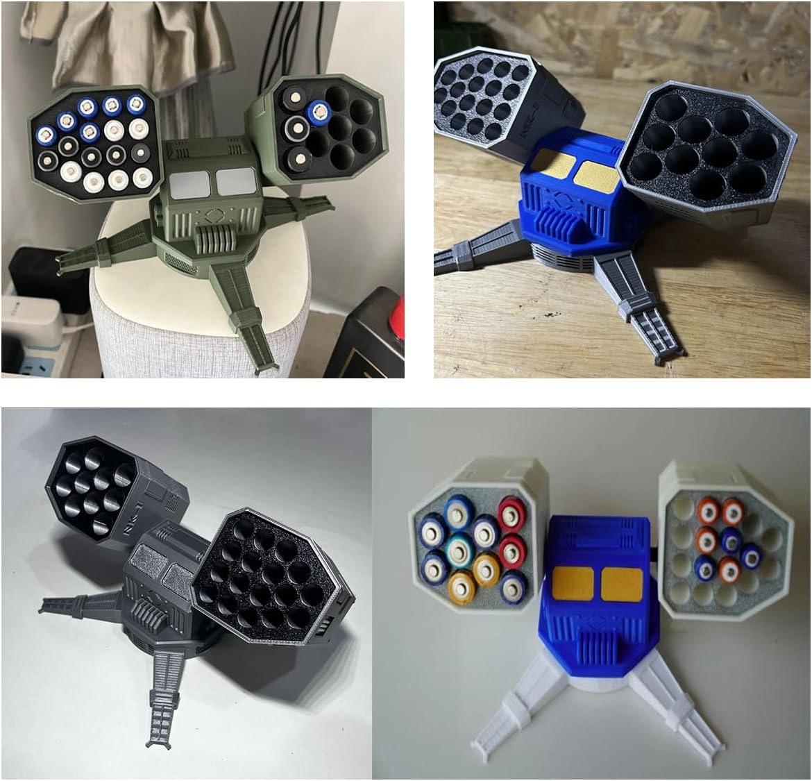 Pen Holder Desktop Organizer Battlefield Mech Model