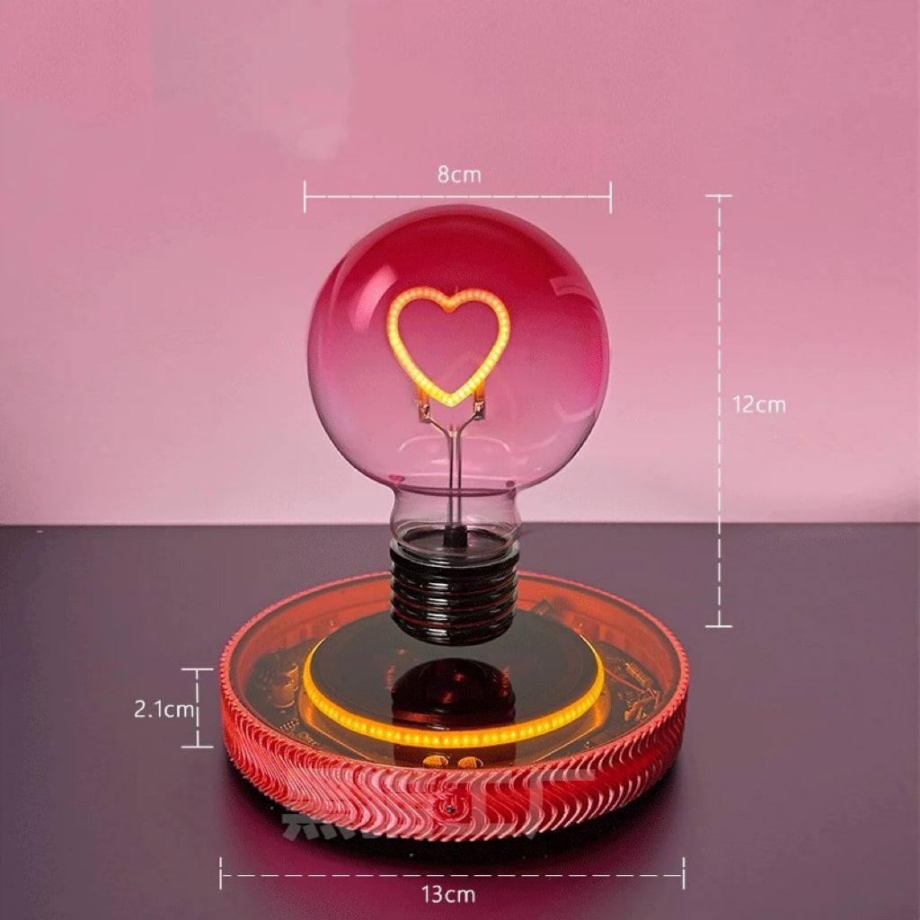 Levitating light bulb,Floating and Spinning in Air Freely